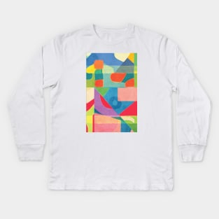 OZO Colorful Abstract Kids Long Sleeve T-Shirt